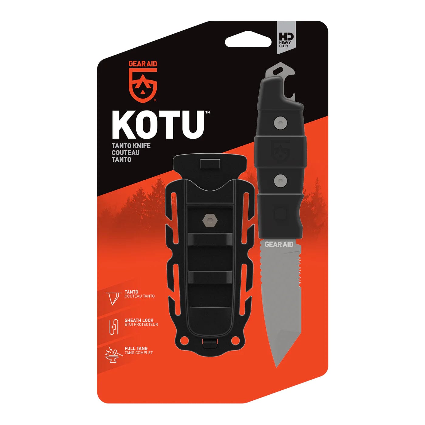 Gear Aid Survival Knife Black Kotu Tanto Survival Knife 10212710001NS