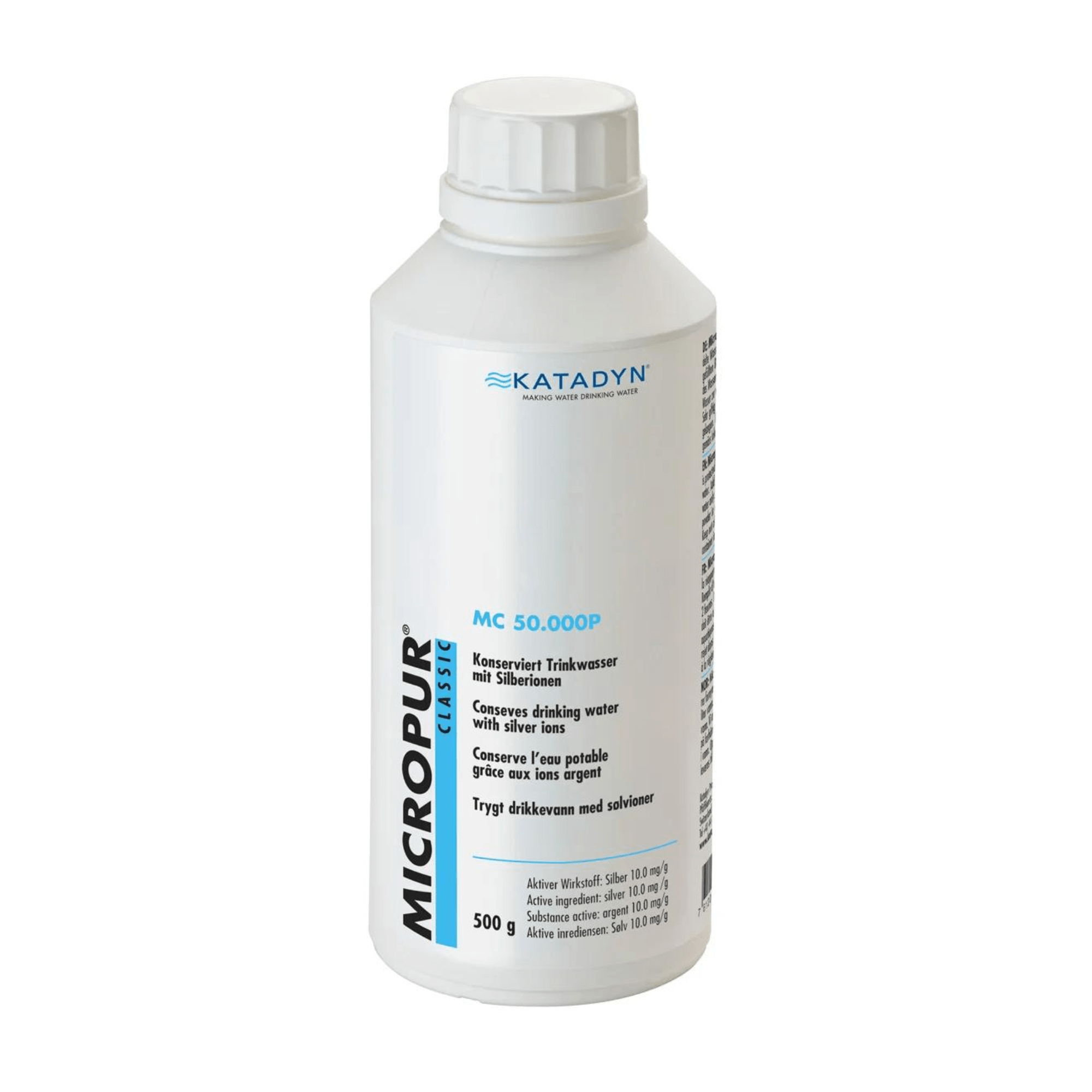 Katadyn Water Treatment 500g Micropur Classic Water Purification Powder 103913