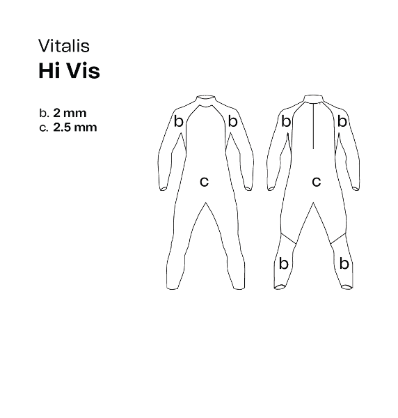 Orca Vitalis Vitalis/Openwater Hi-Vis Mens Wetsuit