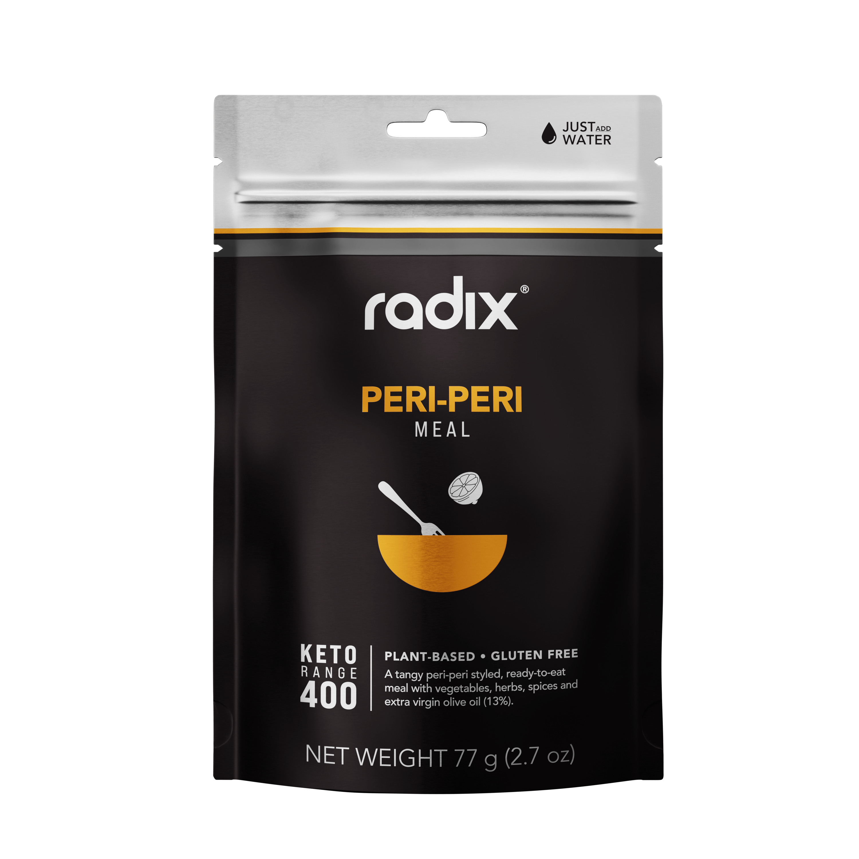 Radix Dehydrated Meals Single Serve (400 kcal) / Peri-Peri / 9.0 Keto Meals