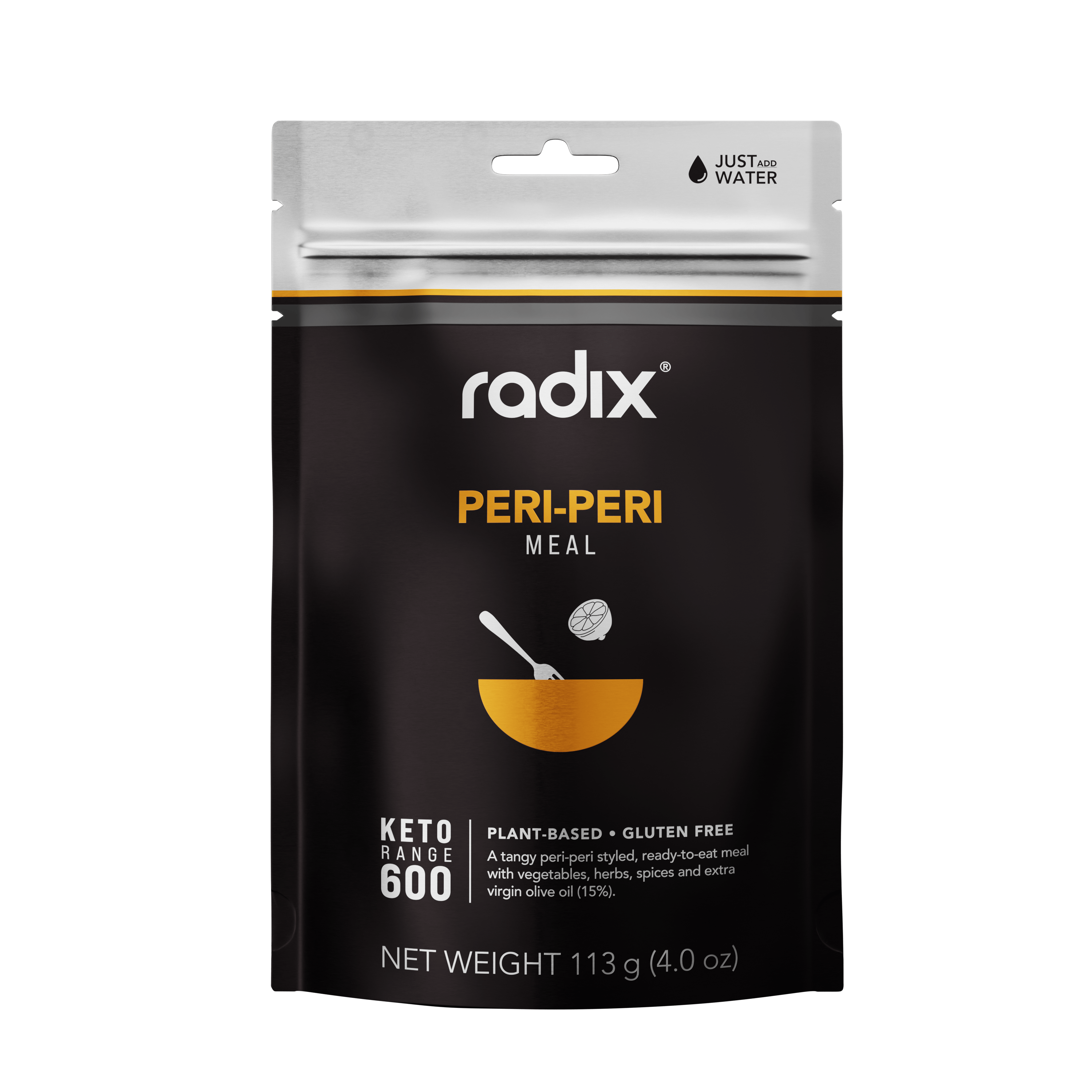 Radix Dehydrated Meals Single Serve (600 kcal) / Peri-Peri / 9.0 Keto Meals