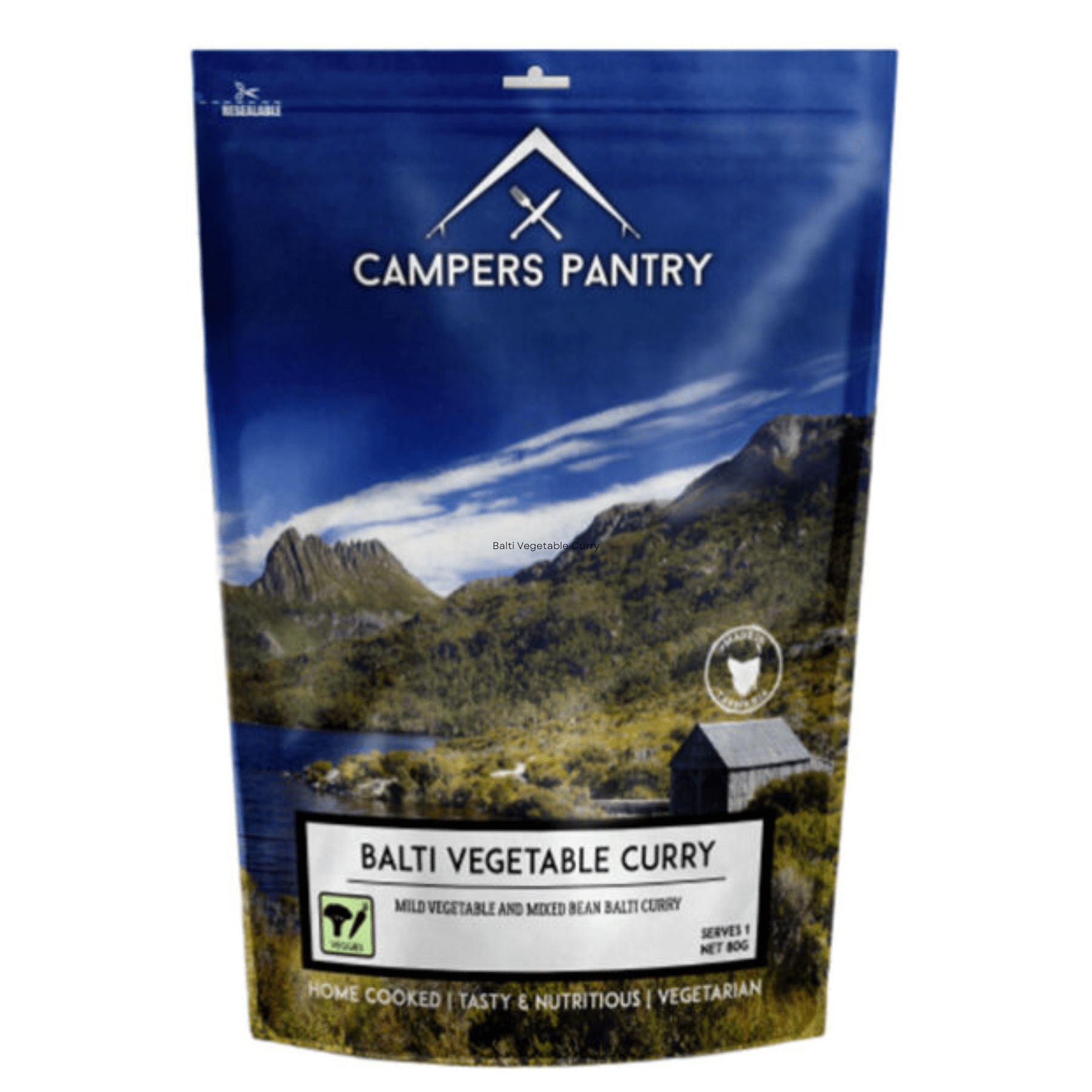 campers pantry Dehydrated Meals Single Serve / Balti Vegetable Curry Freeze-dried Dinner Meals CPBVC8017