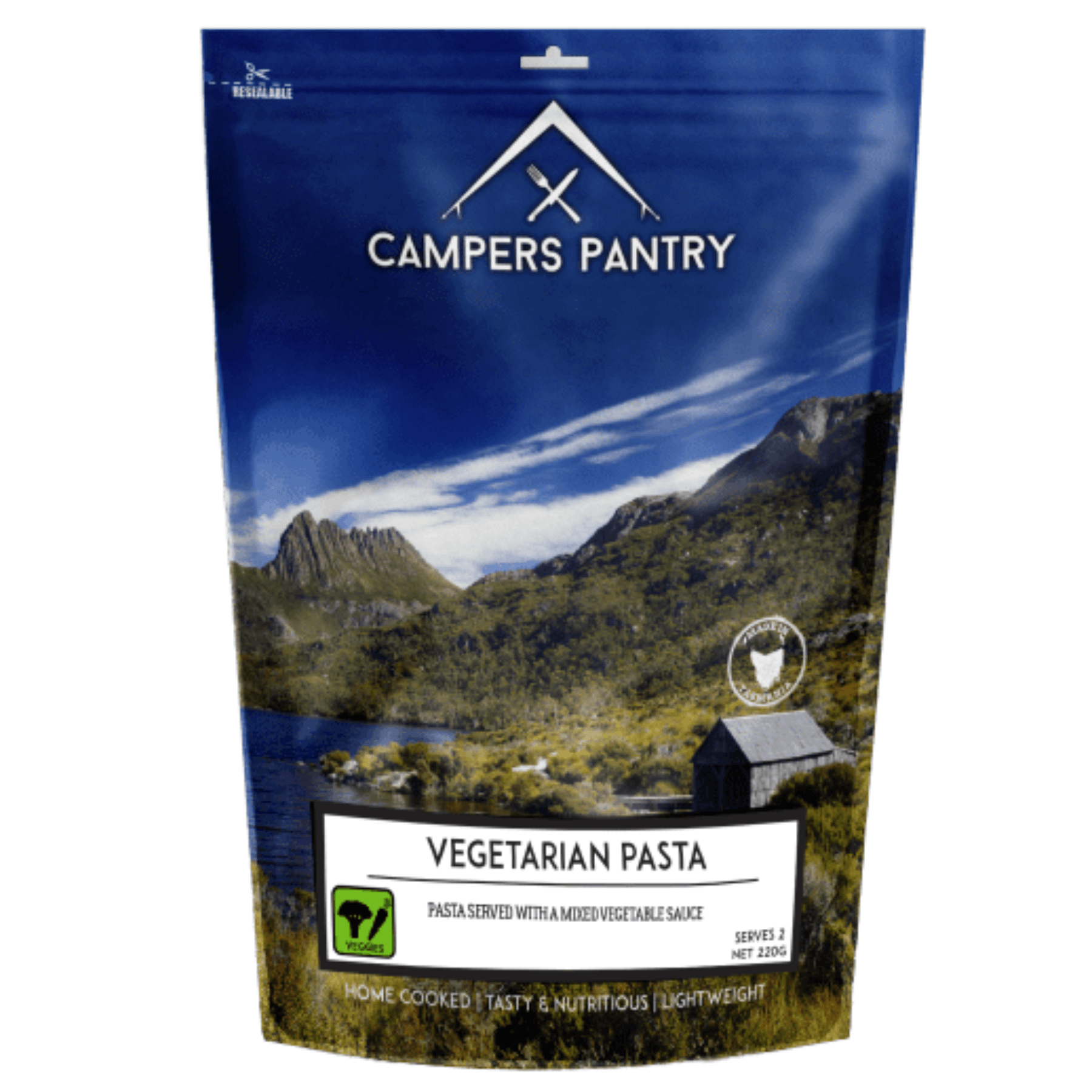 campers pantry Dehydrated Meals Single Serve / Vegetarian Pasta Freeze-dried Dinner Meals CPVP11017