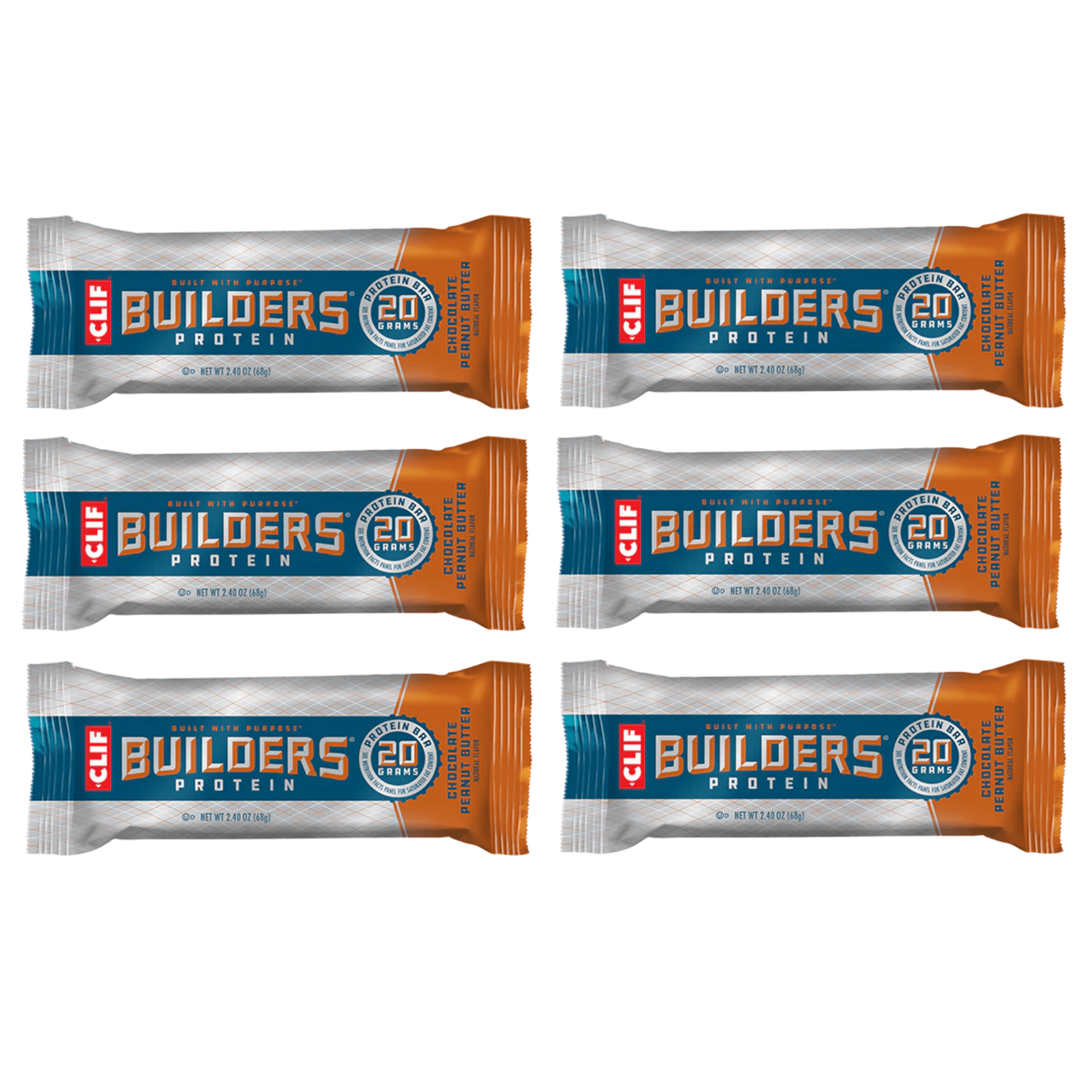clif Energy Bar 6 / Chocolate Peanut Butter Builders Protein Bar CLIF336
