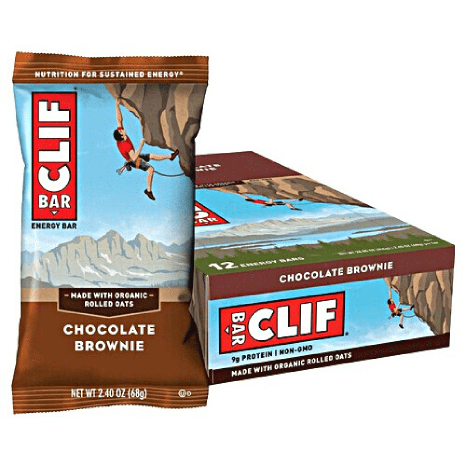 clif Energy Bar Box of 12 / Chocolate Brownie Energy Bar Organic CLIF10