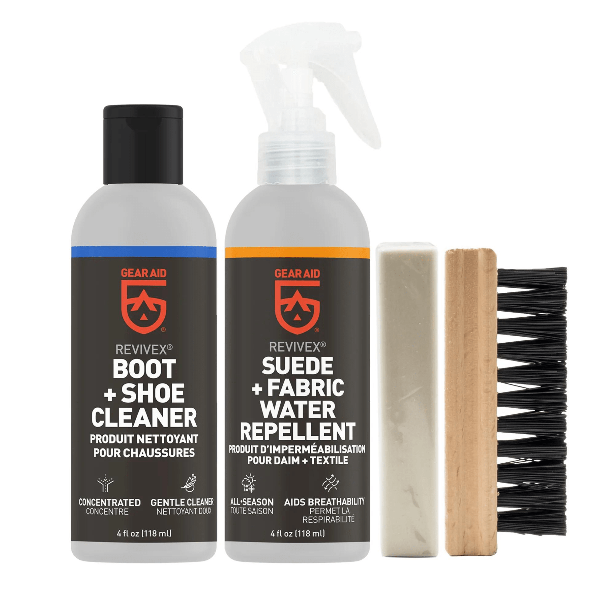 gear-aid Shoe Care Kits Revivex Nubuck, Suede & Fabric Boot Care Kit MCN10029