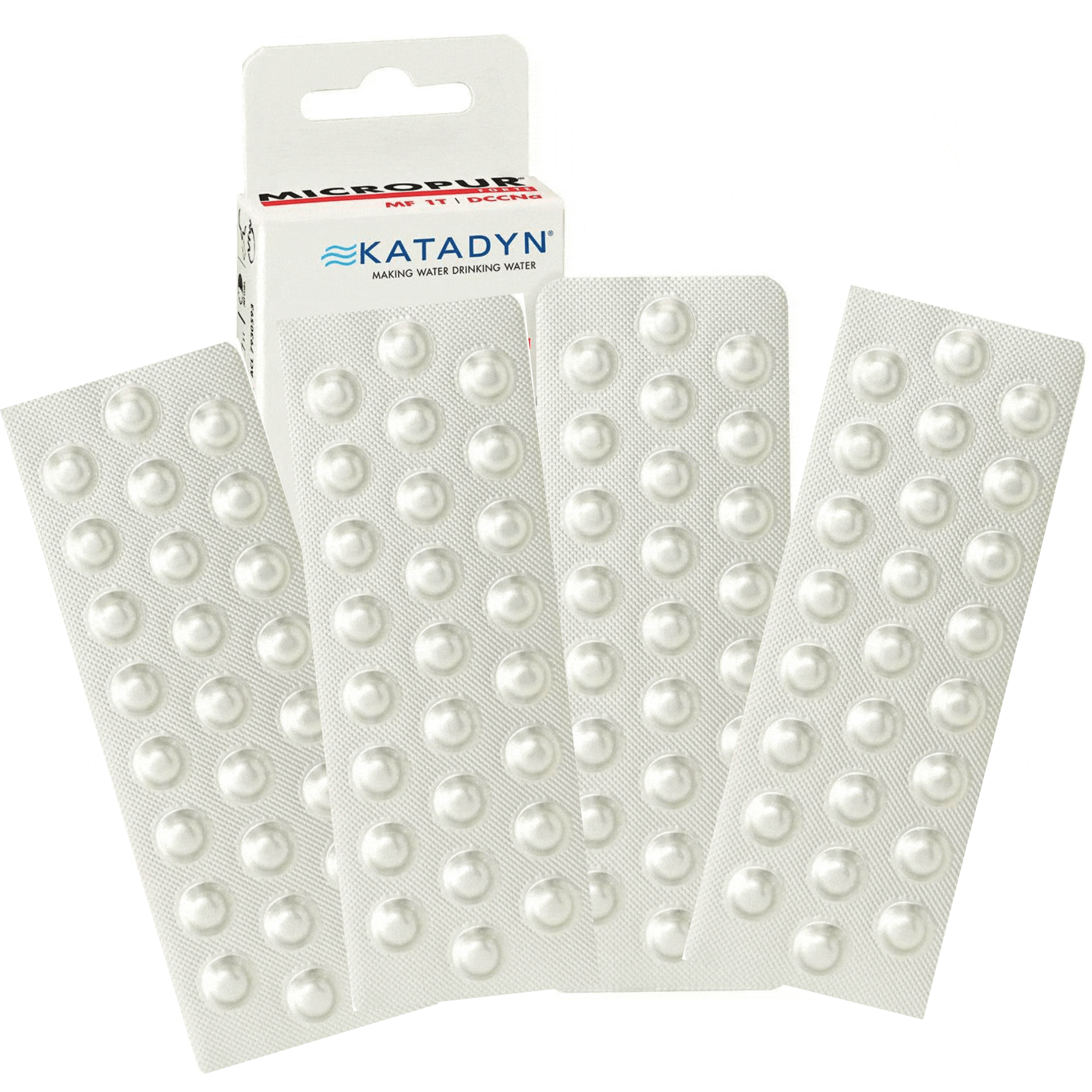 katadyn Water Treatment Tablets Single Pack - 100 Tabs MicroPur Forte Water Purifier Treatment Tablets KAT10002