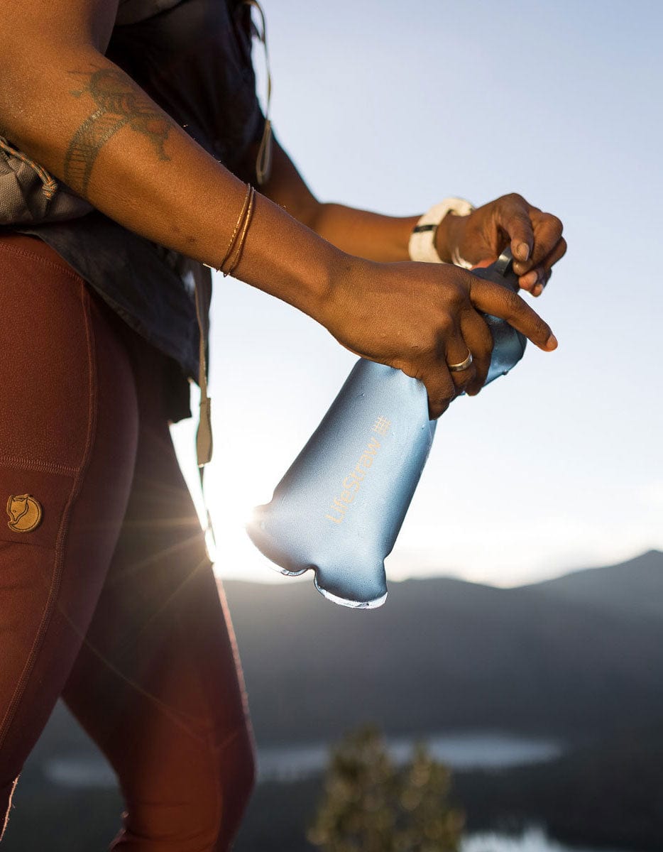 Lifestraw Water Treatment Collapsible Squeeze Bottle With Filter Peak Series
