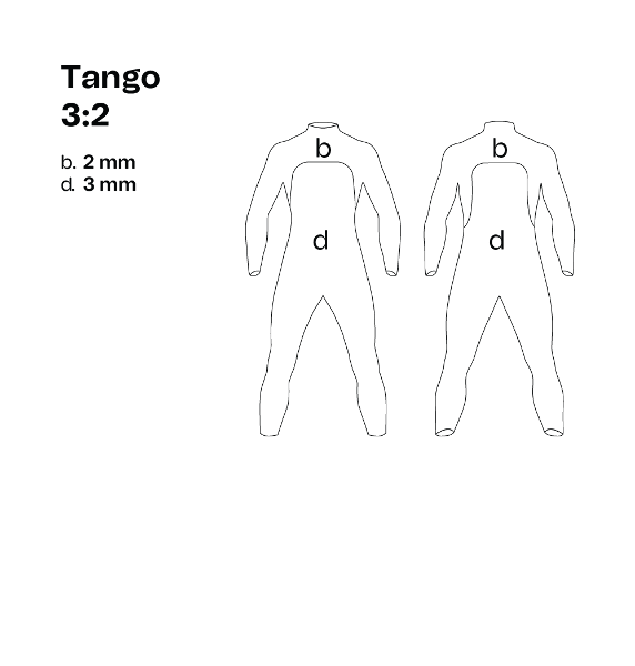 orca Surfing Tango 3:2 Mens Surf Wetsuit
