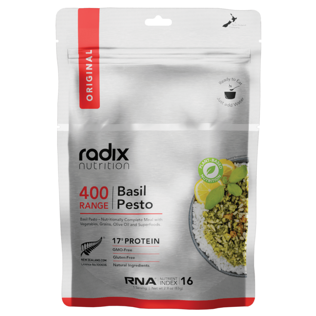 radix Dehydrated Meals Single Serve (400 kcal) / Basil Pesto Original Meals v8.0 9421907102801