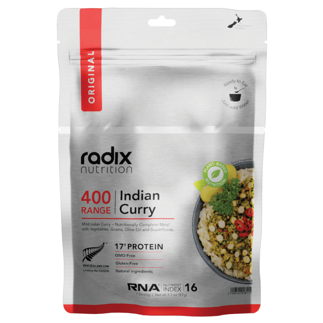 radix Dehydrated Meals Single Serve (400 kcal) / Indian Curry Original Meals v8.0 9421907102757