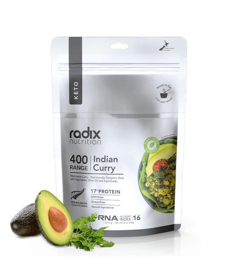 radix Dehydrated Meals Single Serve (600 kcal) / Indian Curry Keto Meals v8.0 9421907102870