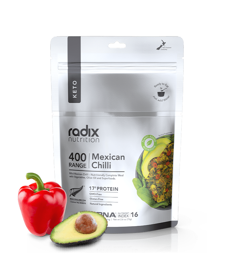 radix Dehydrated Meals Single Serve (600 kcal) / Mexican Chilli Keto Meals v8.0 9421907102887