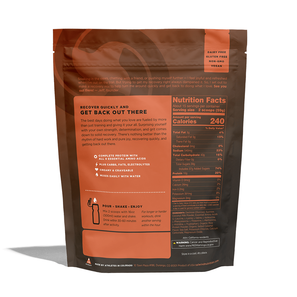 tailwind Nutrition Supplement Rebuild Recovery Drink Mix