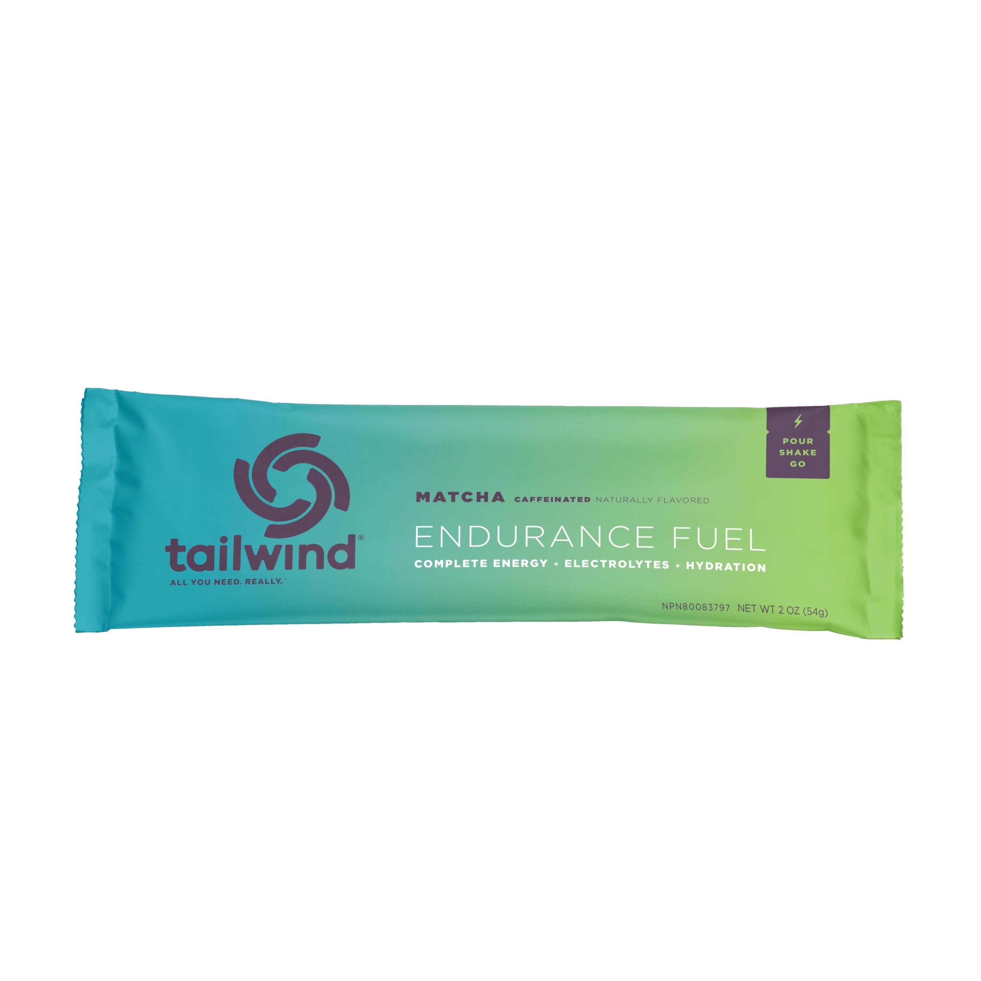 tailwind Nutrition Supplement Stick (2 servings) / Matcha (36mg Caffeine) Endurance Fuel Drink Mix 8 55283 00586 6